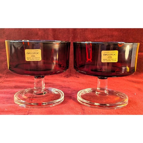 Vintage arcoroc cavalier ruby - vintage,
