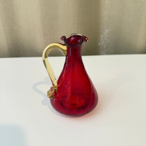 Vintage ruby red - ruby, crackle
