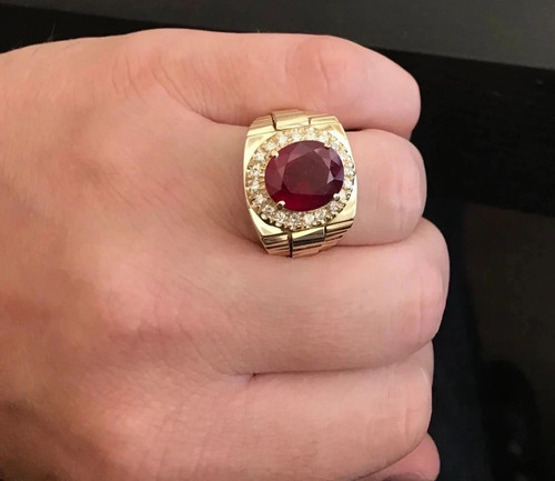 3ct natural genuine red ruby - 3ct,