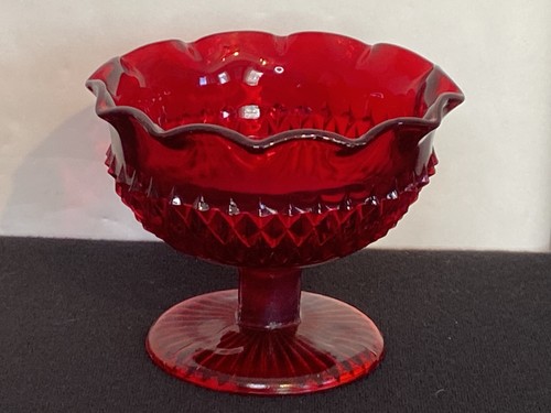Red ruby glass - red, diamond