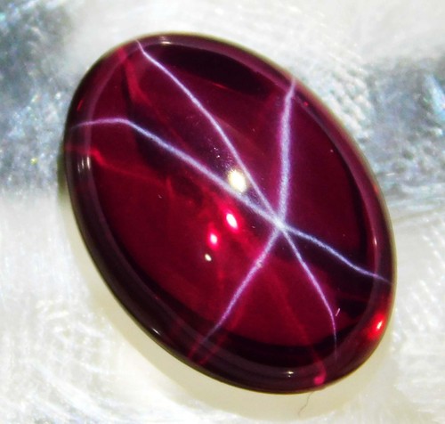 Natural red star - ct, ruby