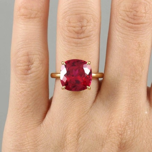 Natural ruby ring - natural, 925