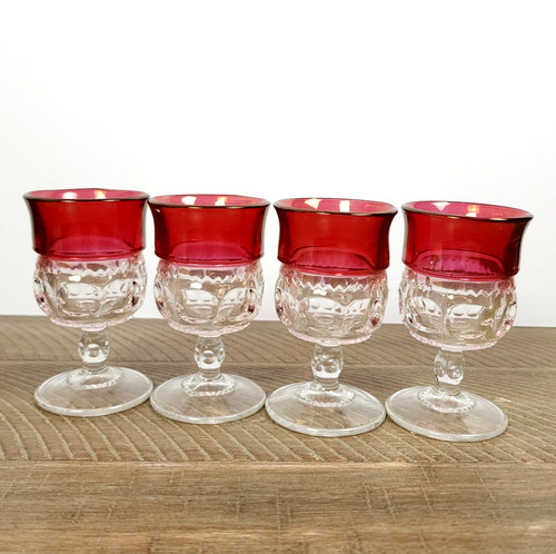 Mcm vintage set ruby - of,