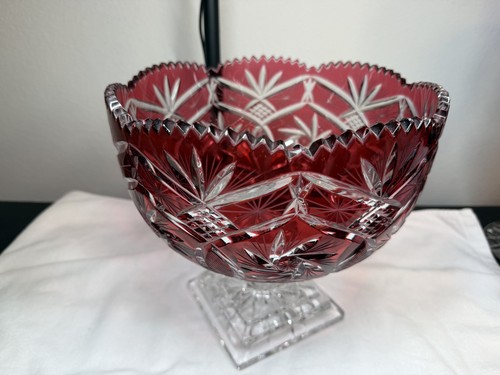 Bohemium crystal glass bowl - crystal,