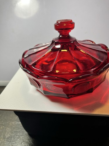Fostoria ruby red coin - ruby,