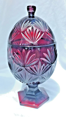 Vtg hex base ruby - base, red