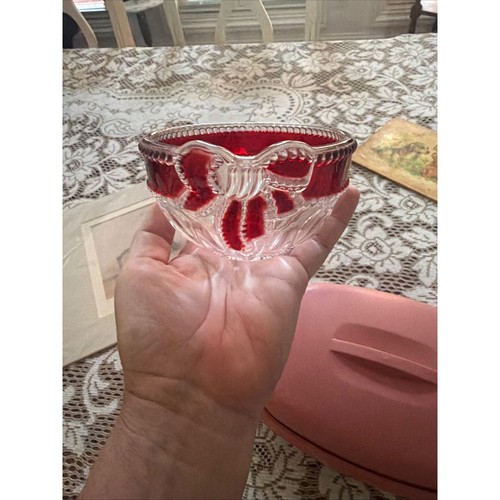 Mikasa bowl ruby red bow - bowl,
