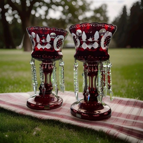 Egermann bohemian ruby red