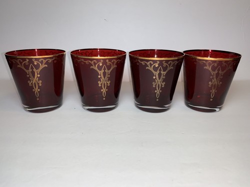 Vintage czech bohemian - 4, ruby