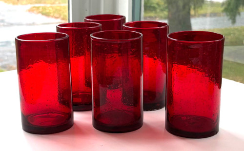 Artland iris ruby red - ruby, blown