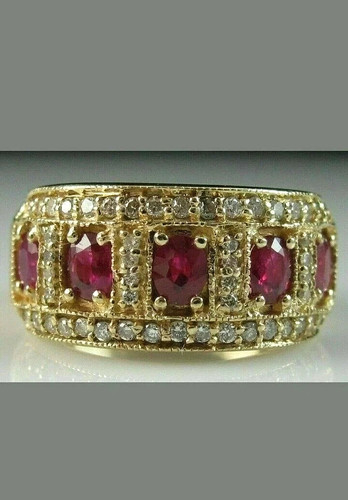 Oval cut natural red - 3.00, ct